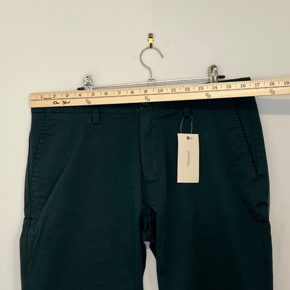 Frank And Oak Men’s Green Chino Pants Newport Straight Leg Cotton 32x32 NWT - Picture 5 of 12